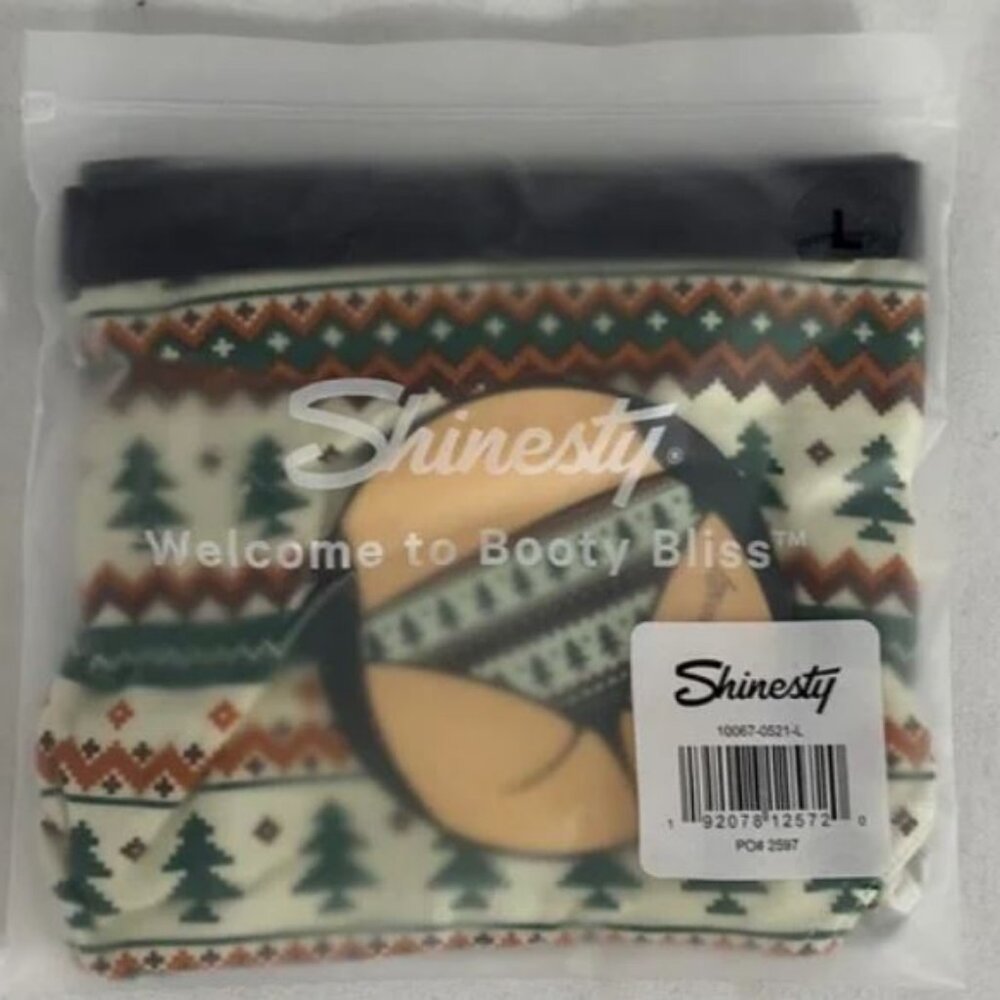 Shinesty Women's Fair Isle Christmas Tree Cheeky Briefs